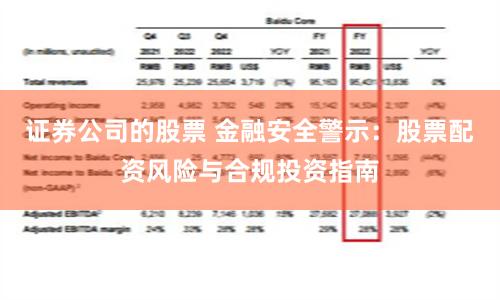 证券公司的股票 金融安全警示:股票配资风险与合规投资指南